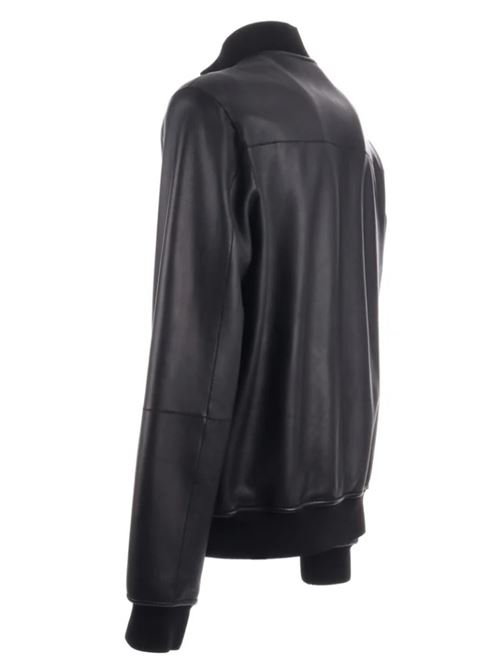 Giacca in pelle con bordi a coste THE JACK LEATHERS | CASH REVERS.J34
